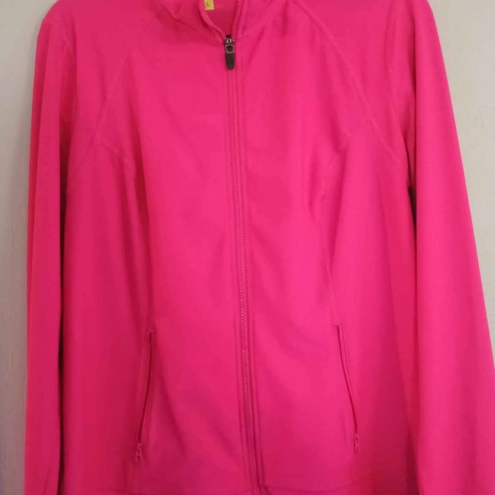 Xersion Pink Bomber Jacket Sporty Casual Style